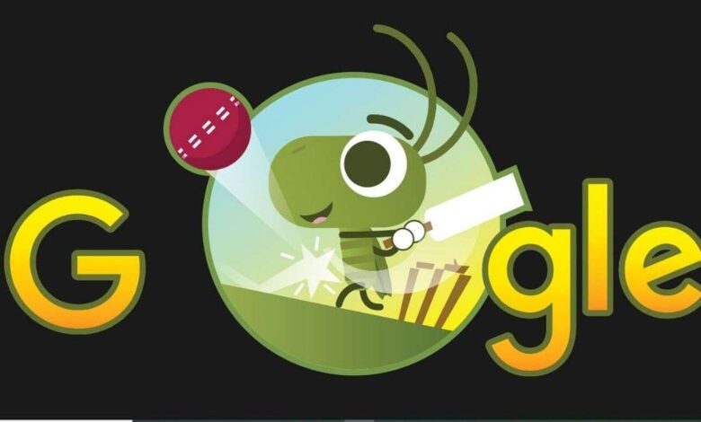 google doodle cricket